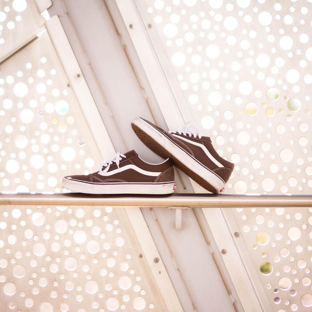 Vans Men's Brown and White Trainers (2)