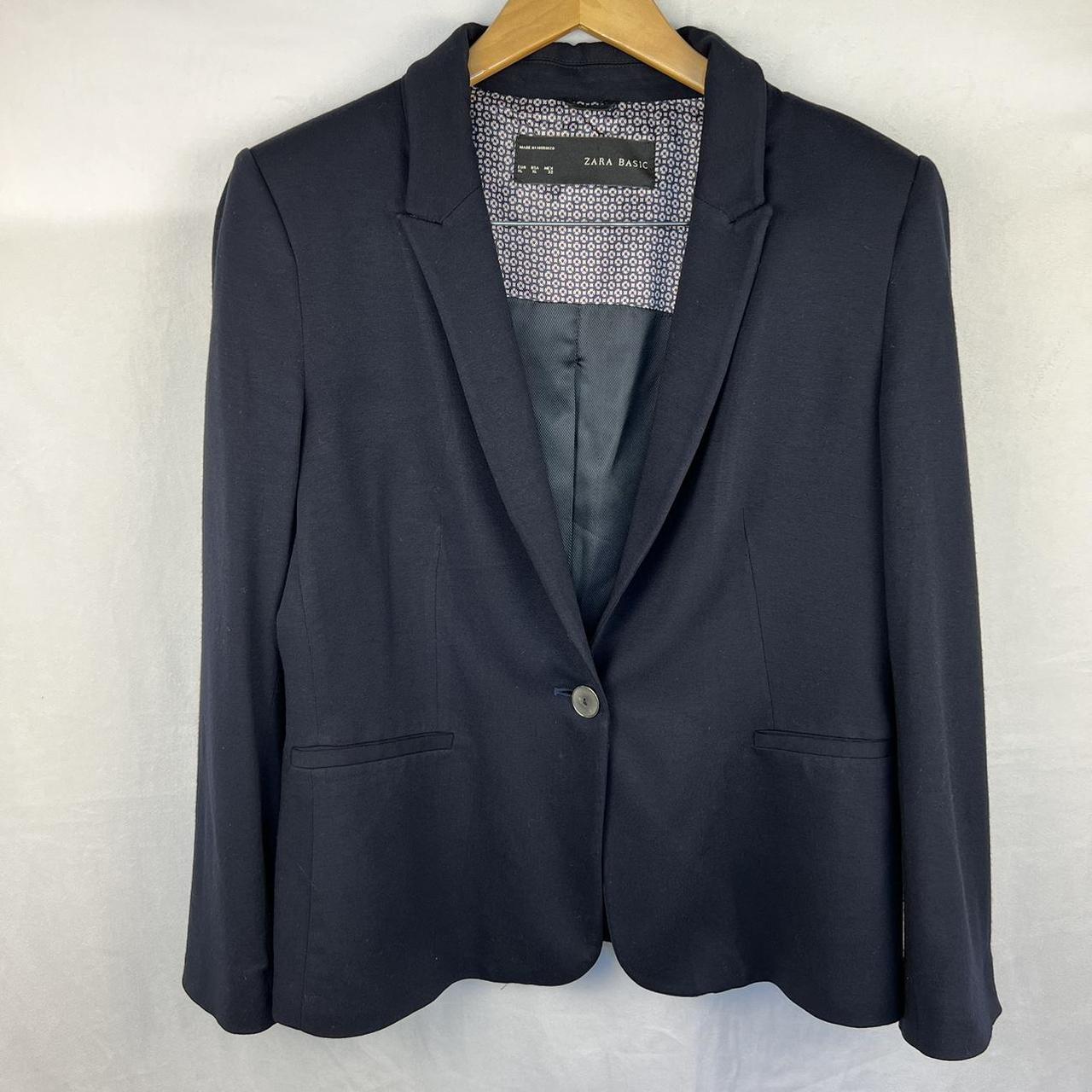 Zara Women's Blue Jacket | Depop