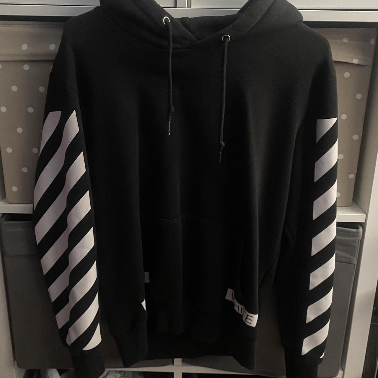 Off white 2024 blue collar hoodie