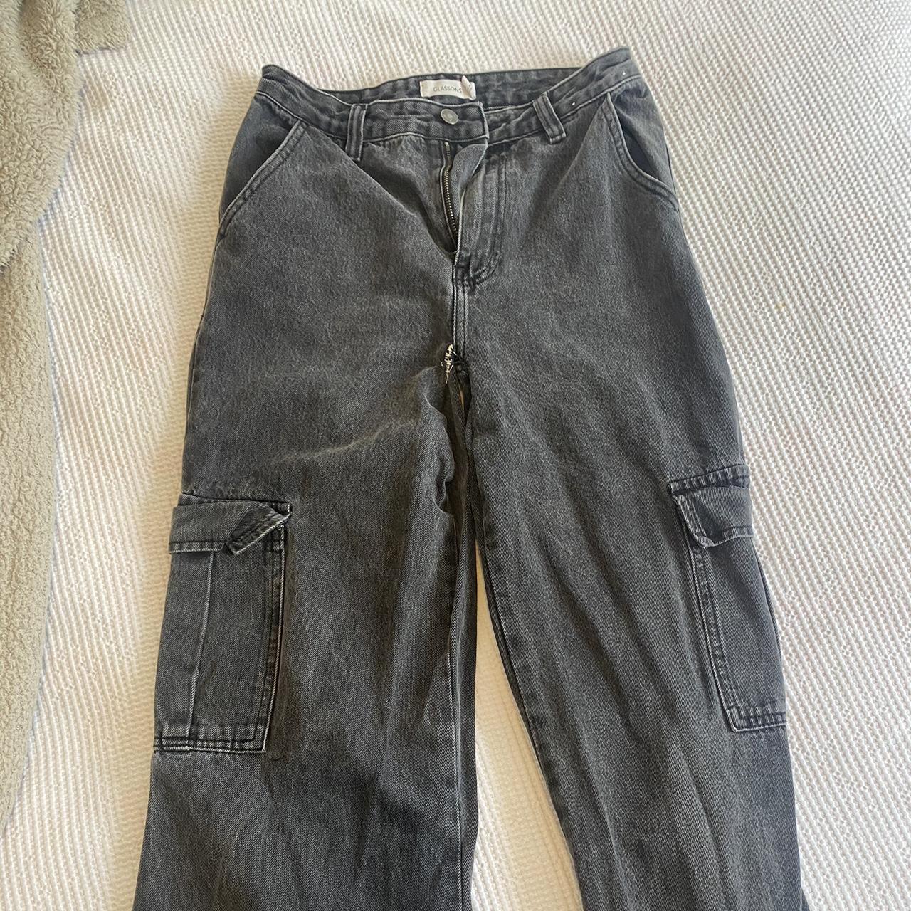 glassons jeans (low rise re-cut) size 6 used got a... - Depop