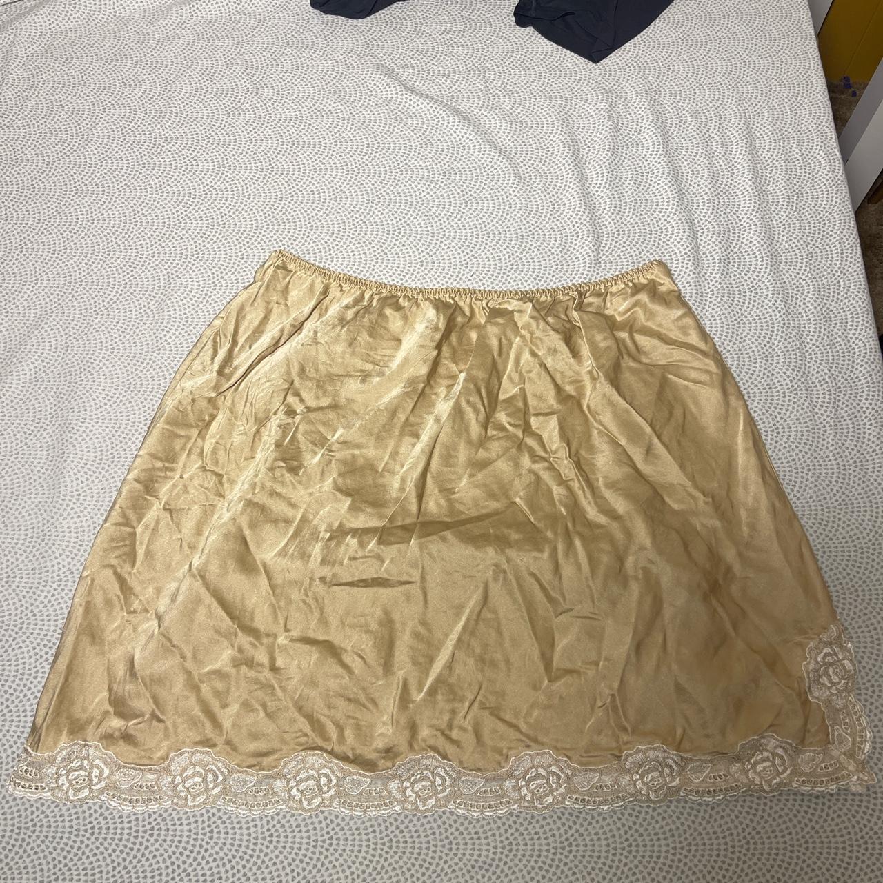 Saks Fifth Avenue 100% silk lace detail... - Depop