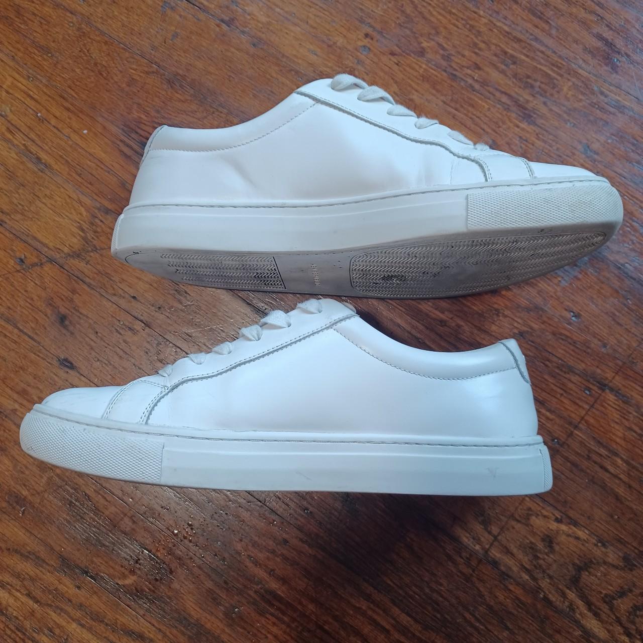 Classic White Leather Sneaker - 9.5 New Republic... - Depop