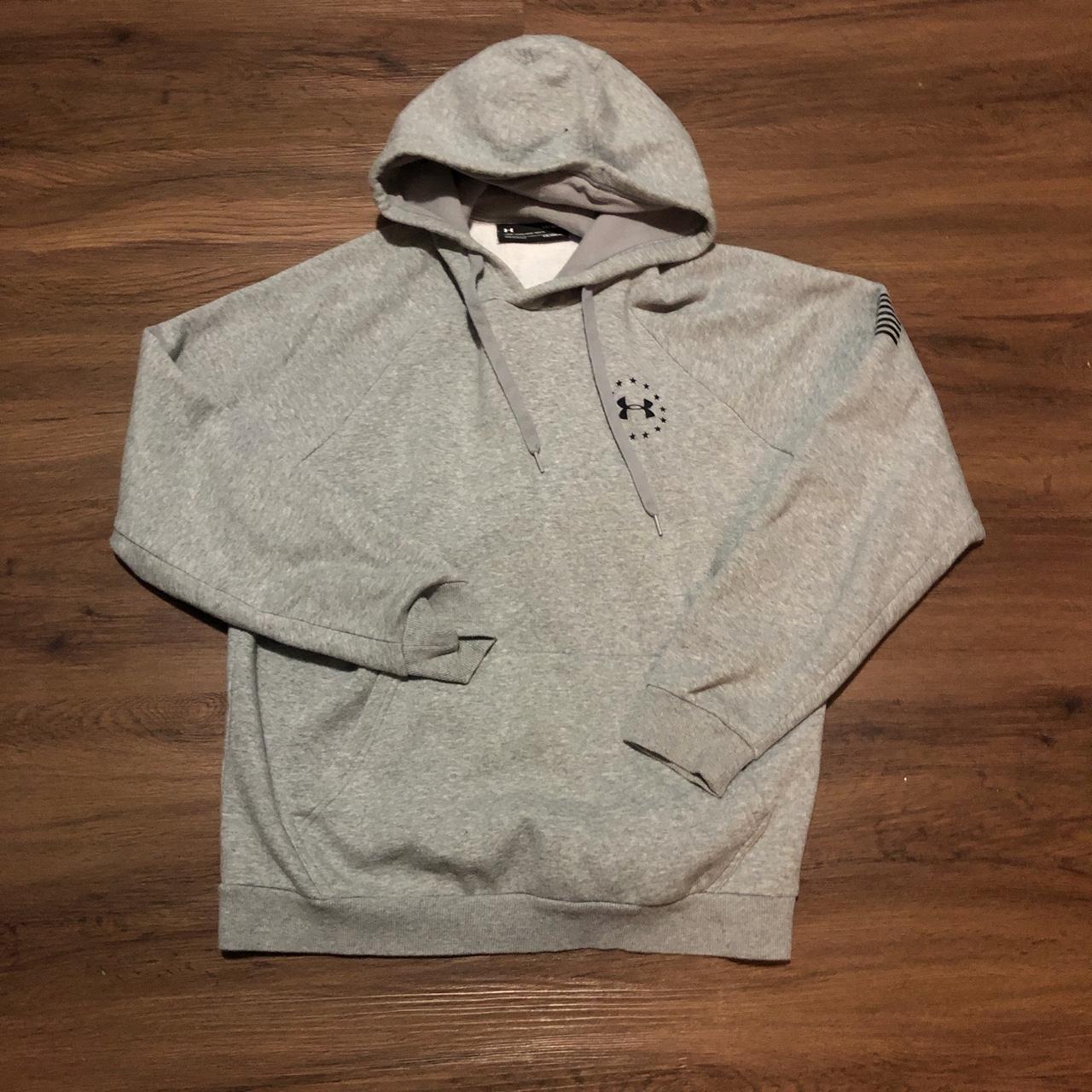 Grey under armour usa hoodie in great condition depop