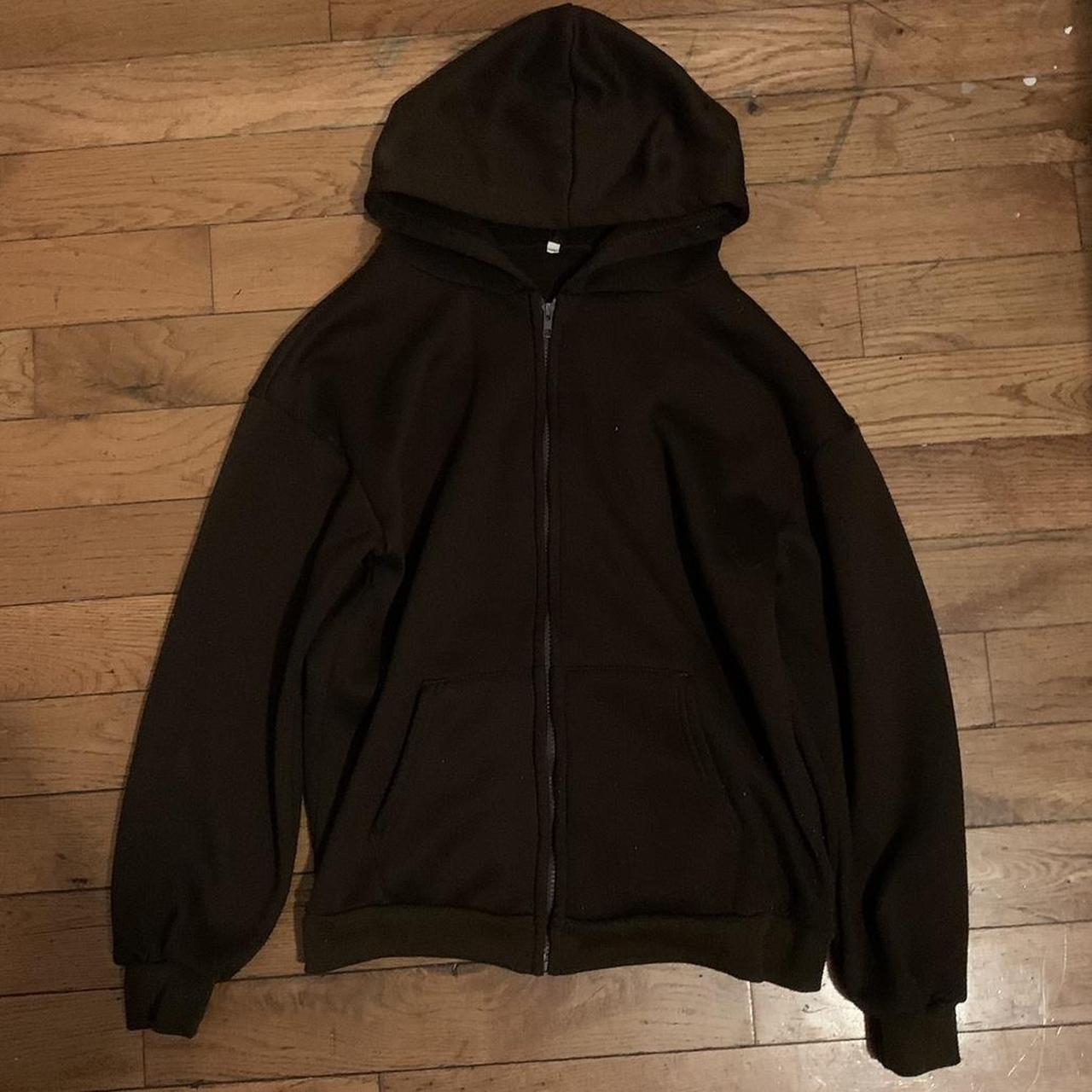 Brown Zip Up Hoodie Size - XS - Depop