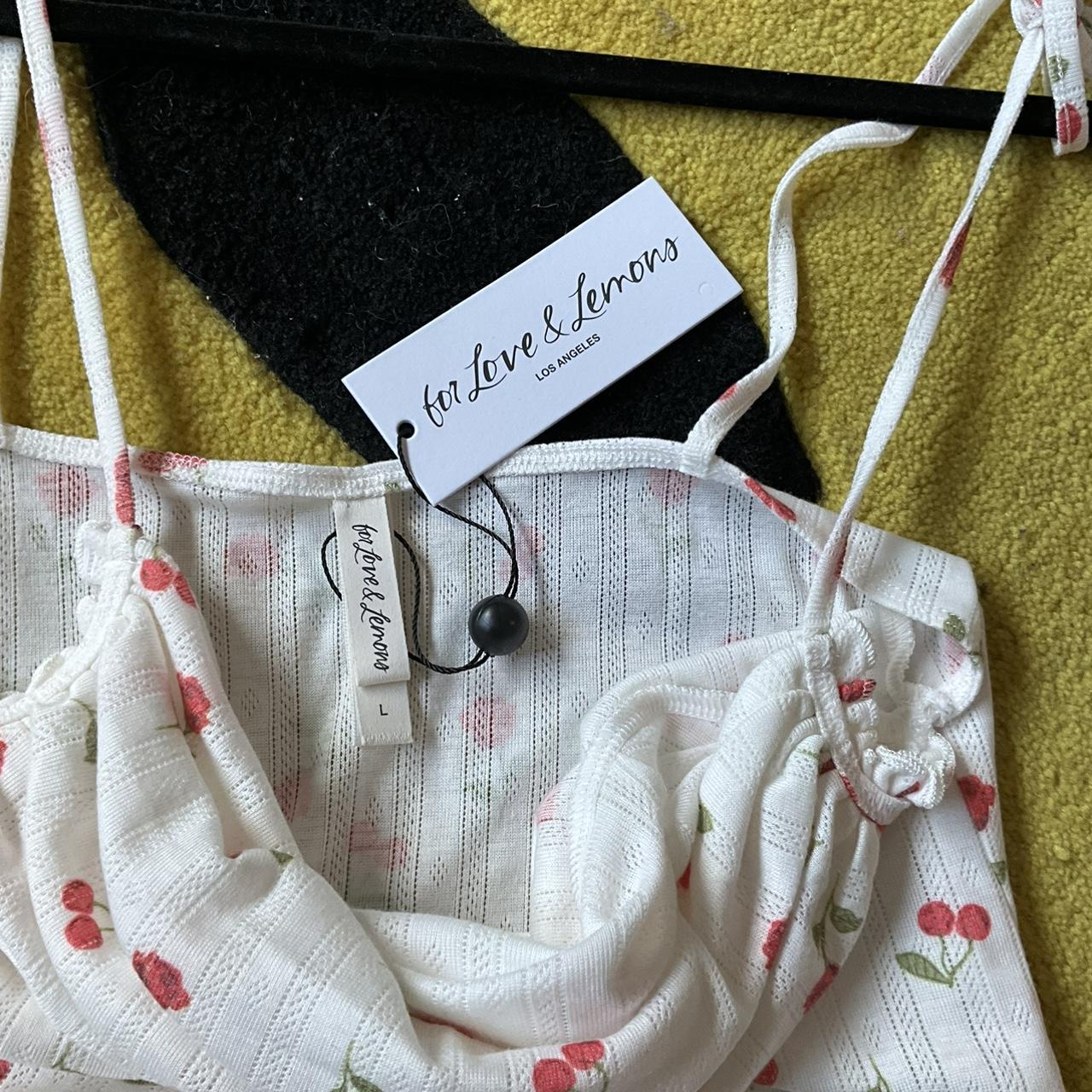 NWT For love and lemons pointelle cherry Depop