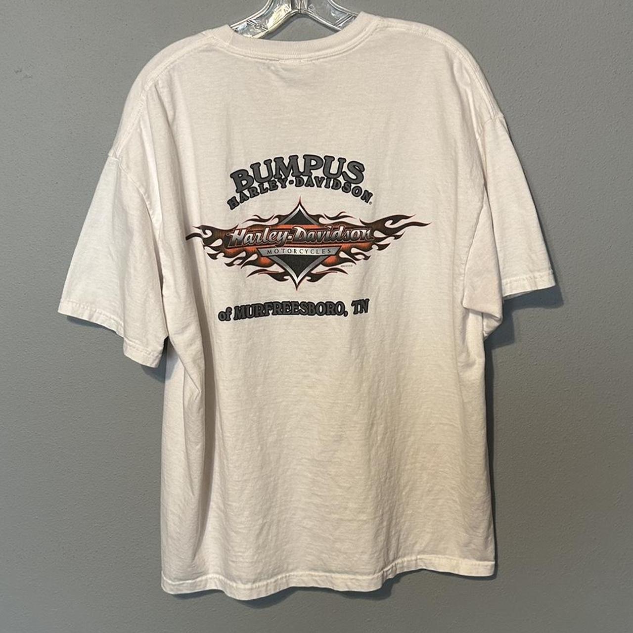 Harley Davidson Men's White T-shirt | Depop