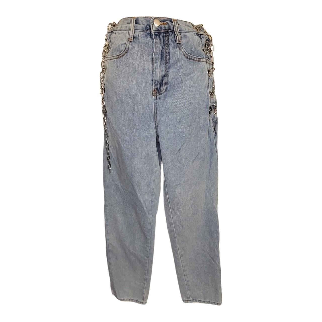 Breaking chains pants Mom fit Straight leg High... Depop