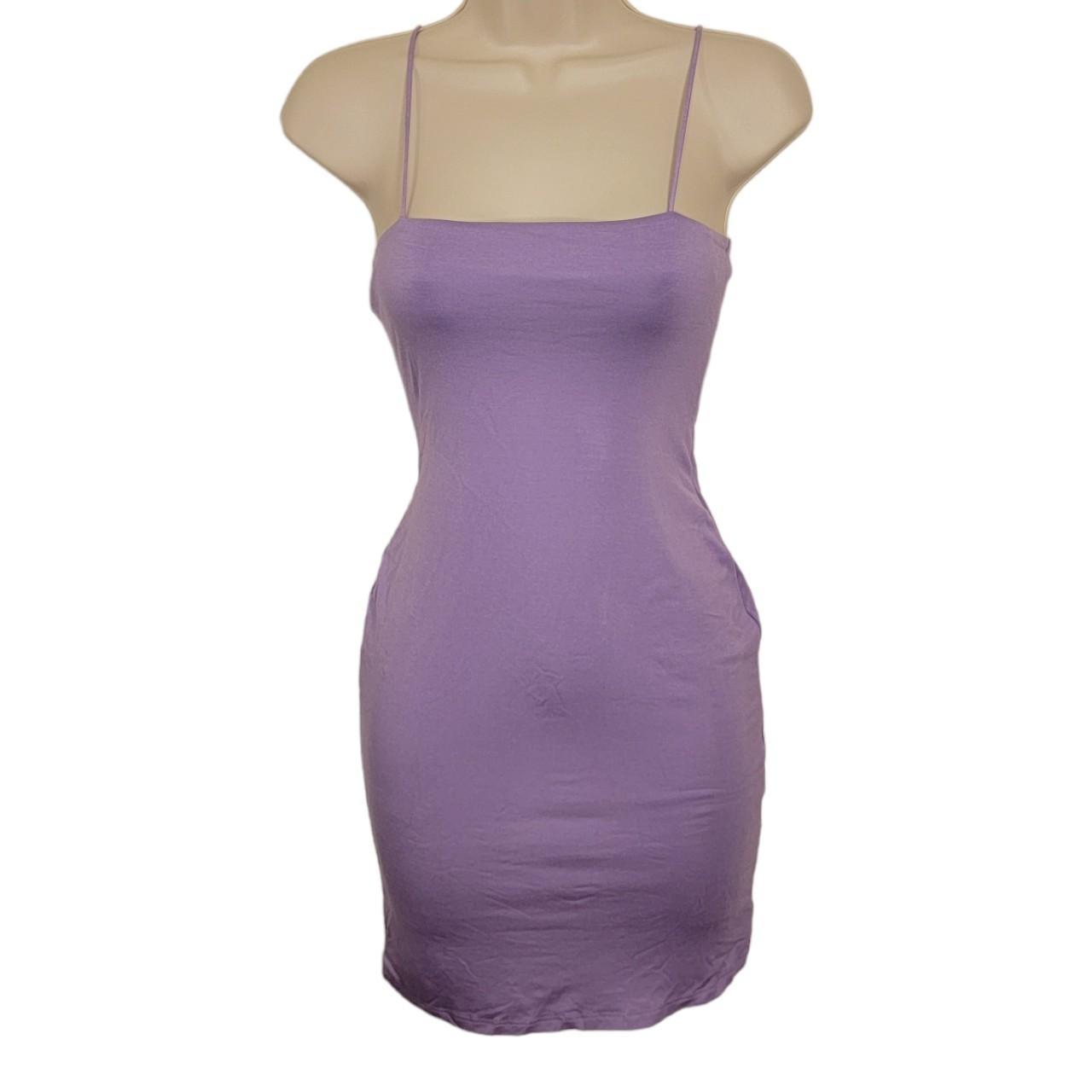Kiki Mini Dress 💜Stetchy shoulder straps 💜Bodycon... - Depop