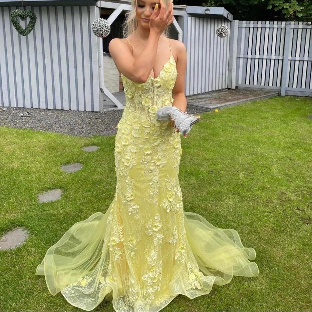 Rachel Allan Prom Dress Yellow