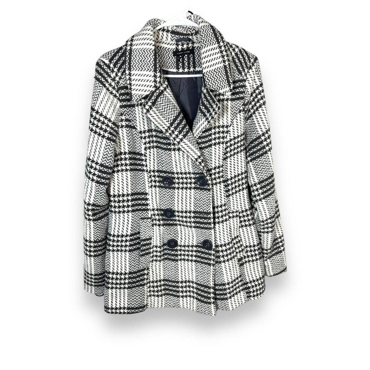 larry levine plaid coat