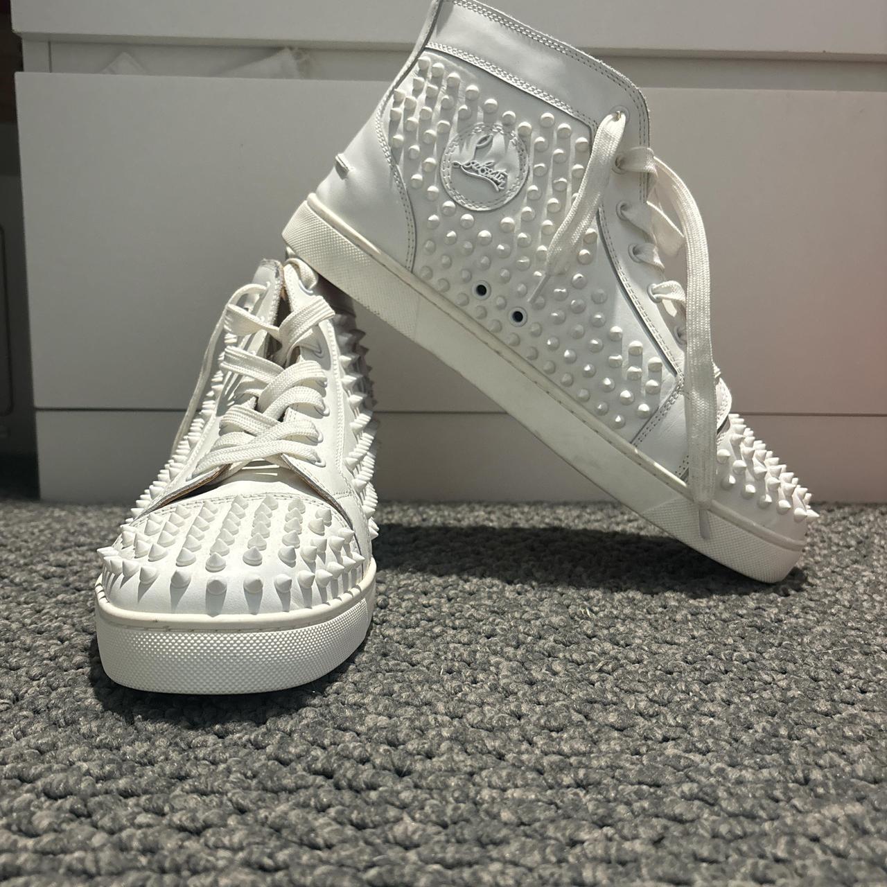 Louboutin studded high tops best sale