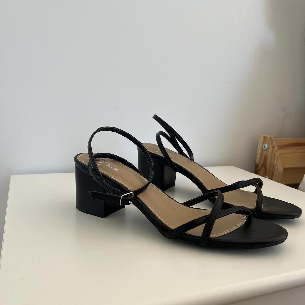 Spurr Low black heels Size 9 Best fit an 8.5 Only... - Depop