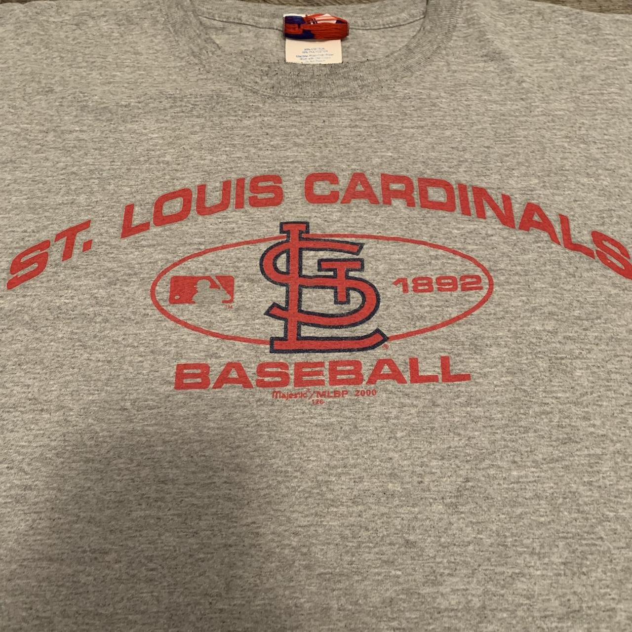 Vintage 00s Red Majestic MLB St. Louis Cardinals T-Shirt - X-Large