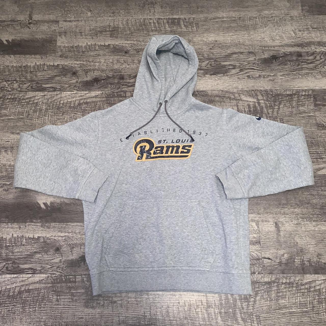 ST LOUIS RAMS Hoodie Sweatshirt Mens Large NFL Team - Depop