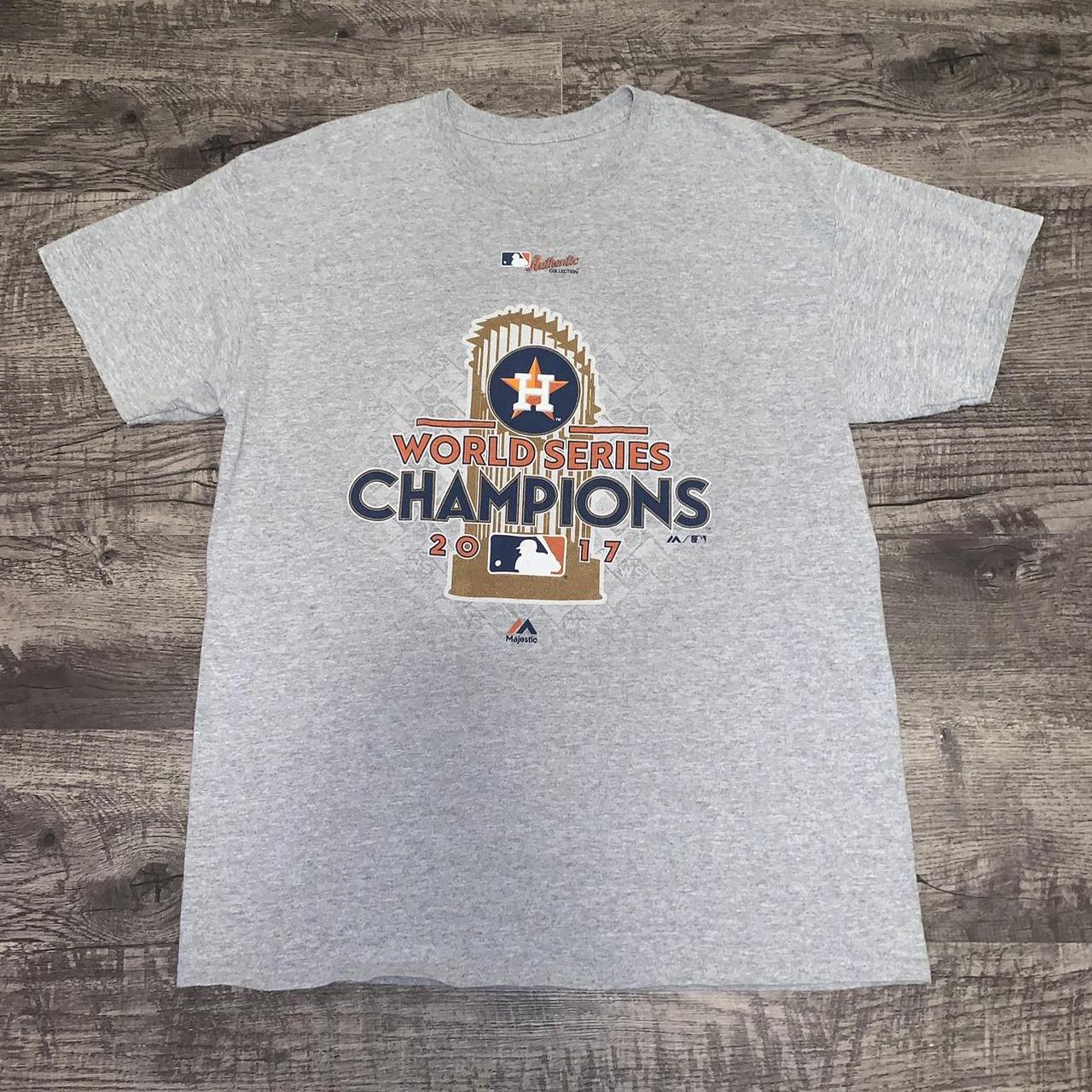 Houston Astros 2017 World Series Champions Orange - Depop