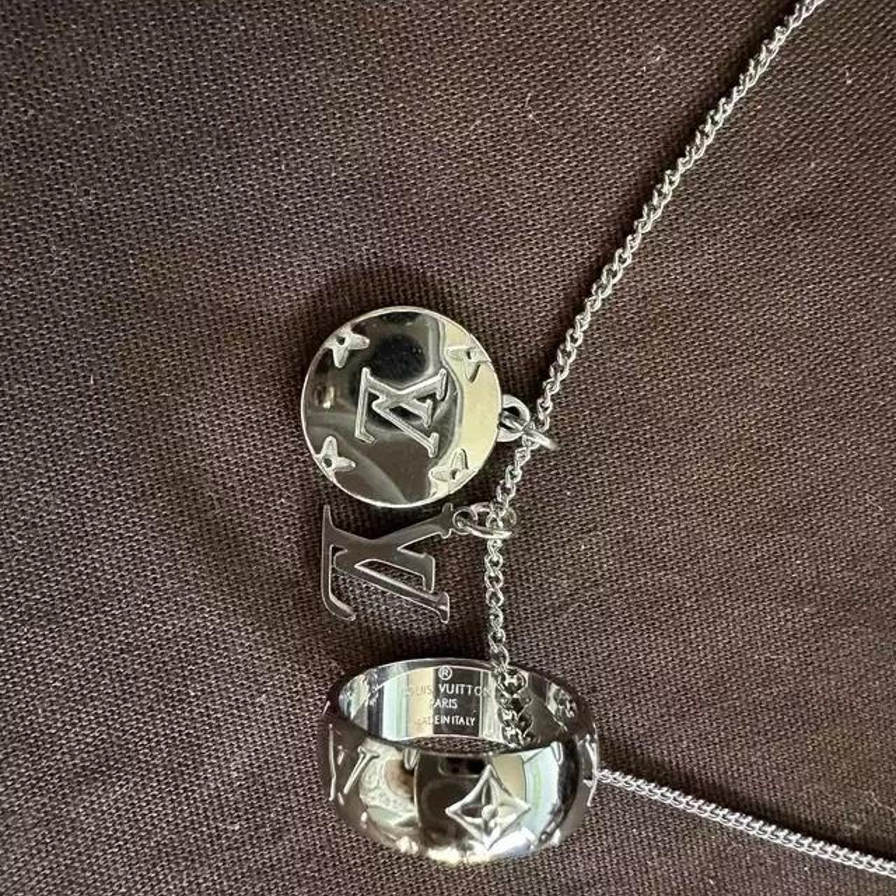 Louis Vuitton Monogram Charms Necklace - Palladium-Plated Pendant Necklace,  Necklaces - LOU721118