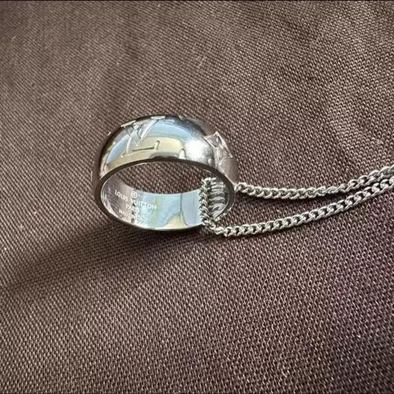 LV Monogram Charm Necklace - Depop