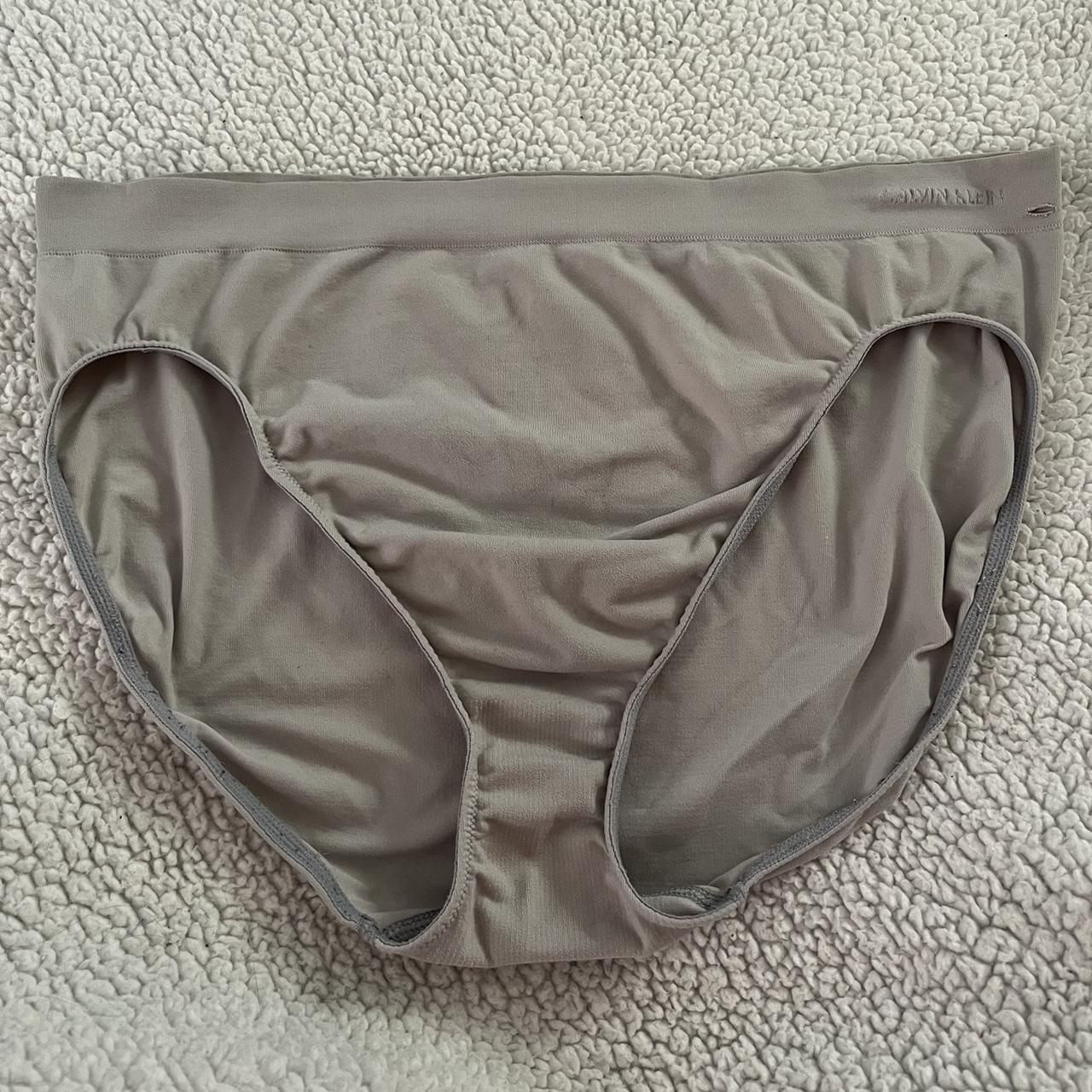 *Vintage Calvin Klein Tan Brief Panty* Size:... - Depop