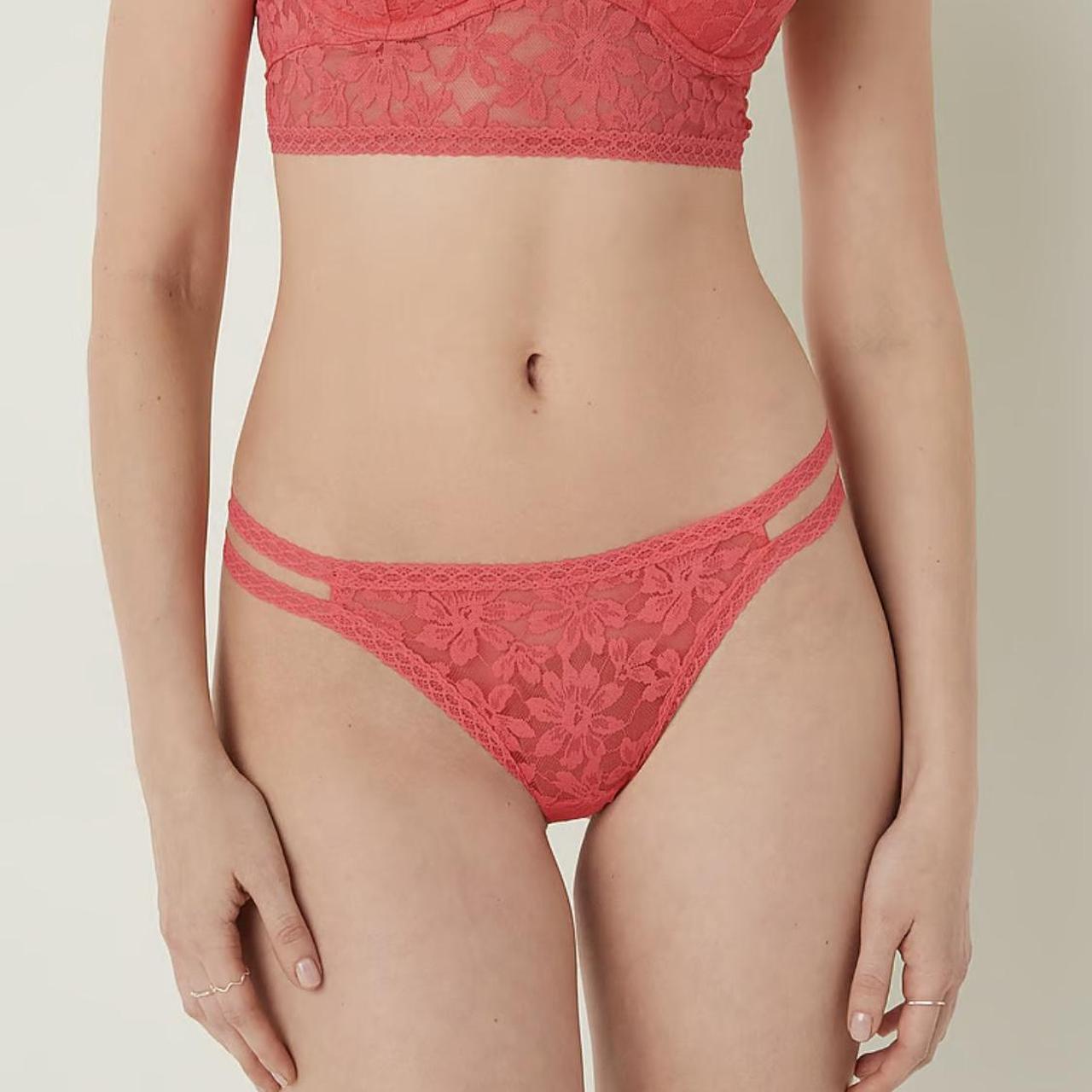Victoria's Secret Pink lace strappy thong