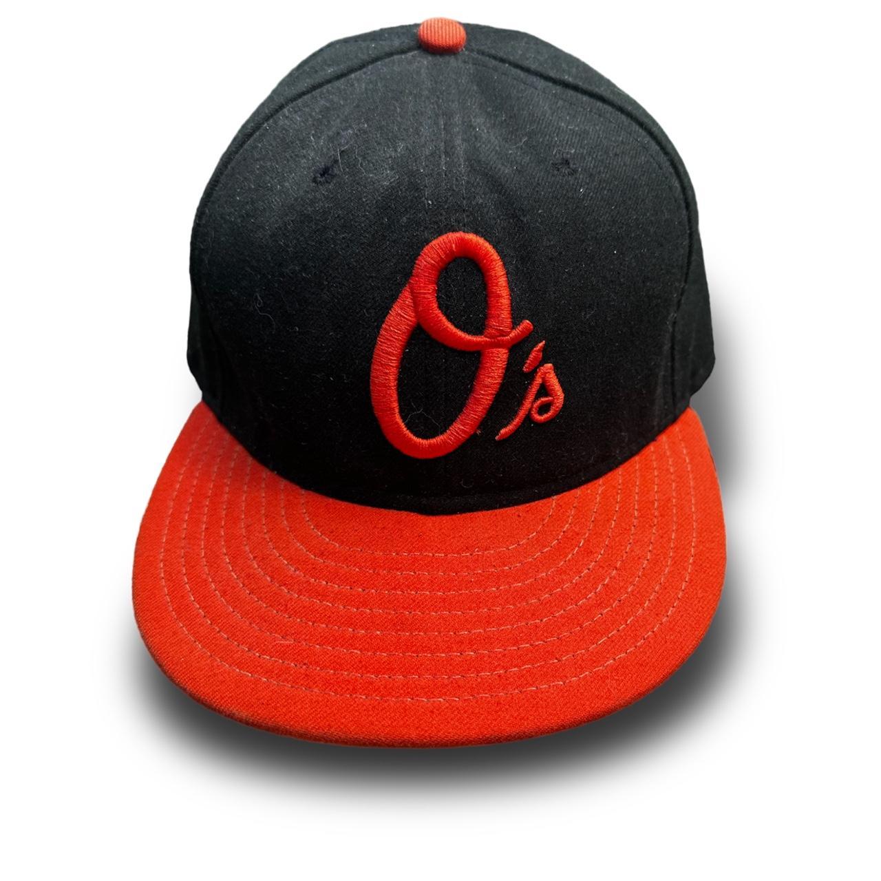 Official MLB Baseball New Era Baltimore Orioles Fitted Hat Size 7,5/8 Mens  Used.