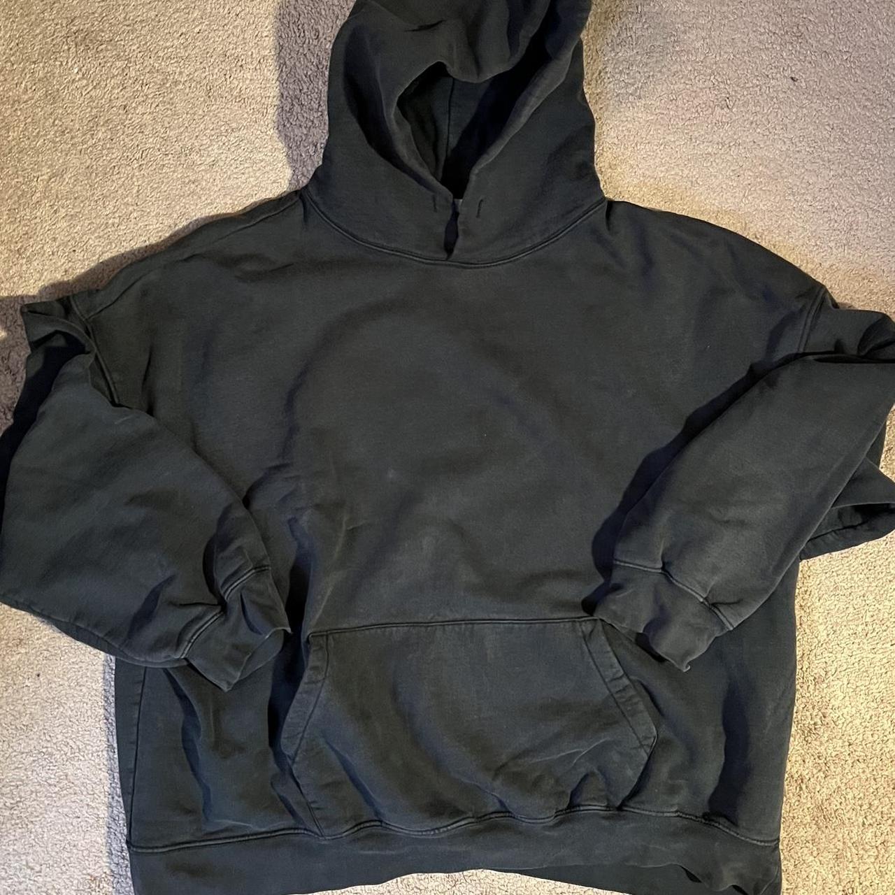 MNML Boxy Hoodie Size XL Vintage Worn and Faded Has... - Depop