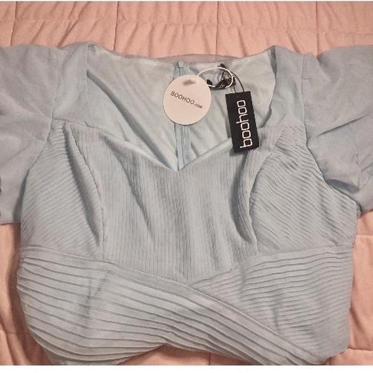 boohoo plus black dress