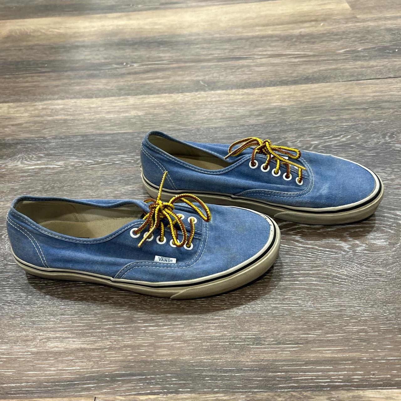 Washed blue cheap vans