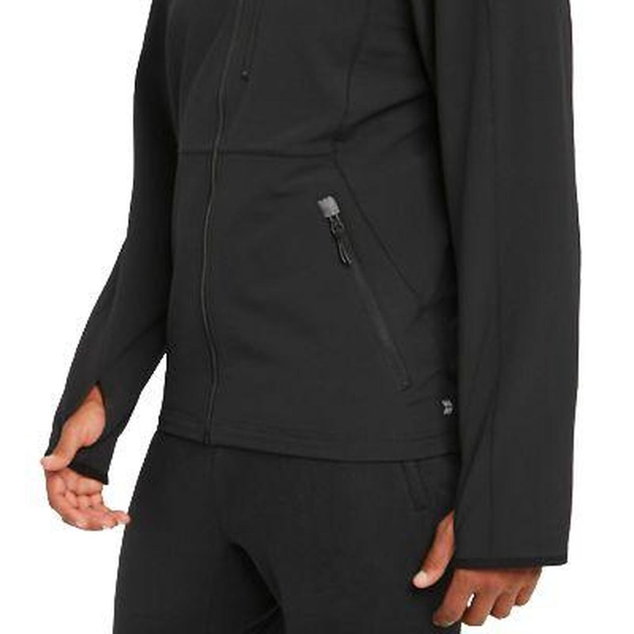 Men's Woven Fleece Jacket All in Motion, Black,... Depop