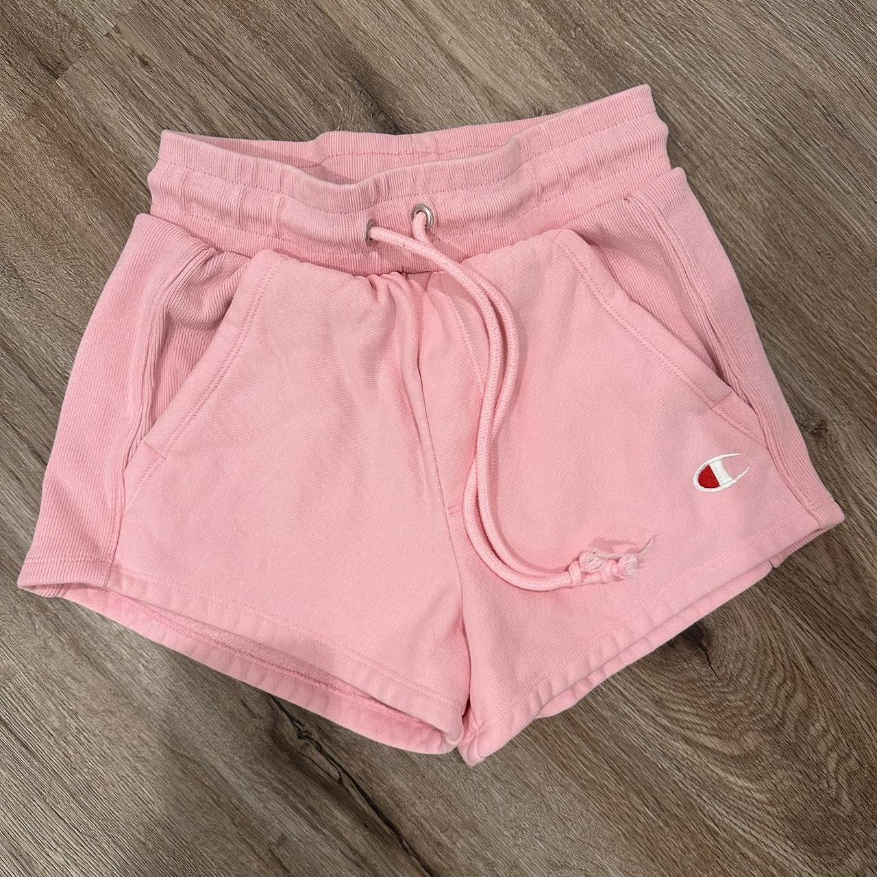 Pink champion sweat shorts 2 little stains on the