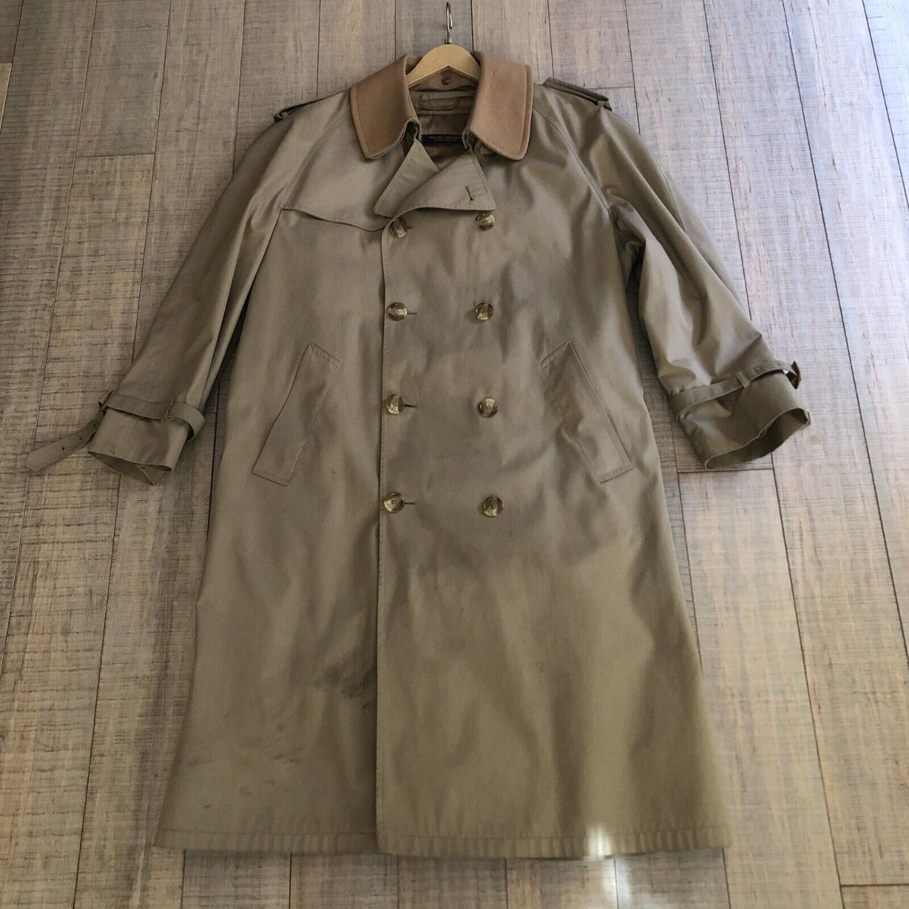 Classic BROOKS BROTHERS Double-Breasted Trench Coat... - Depop