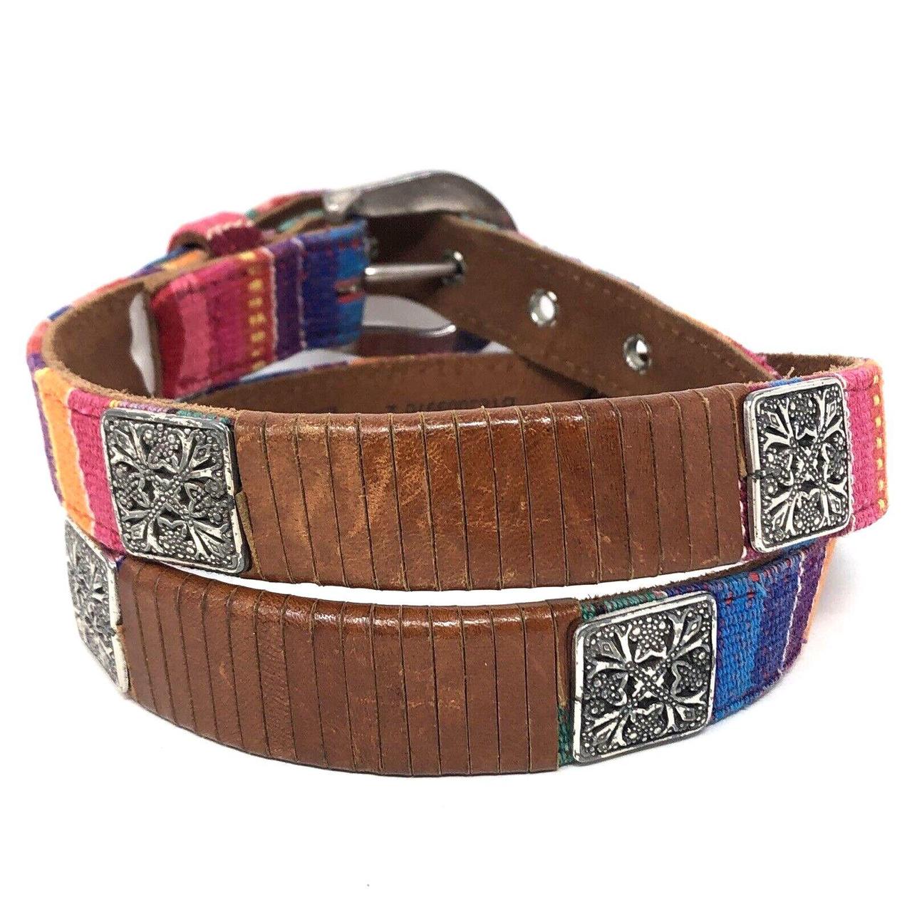 Fossil Women's Belt - Silver/Multi – Made in Guat… - image 3