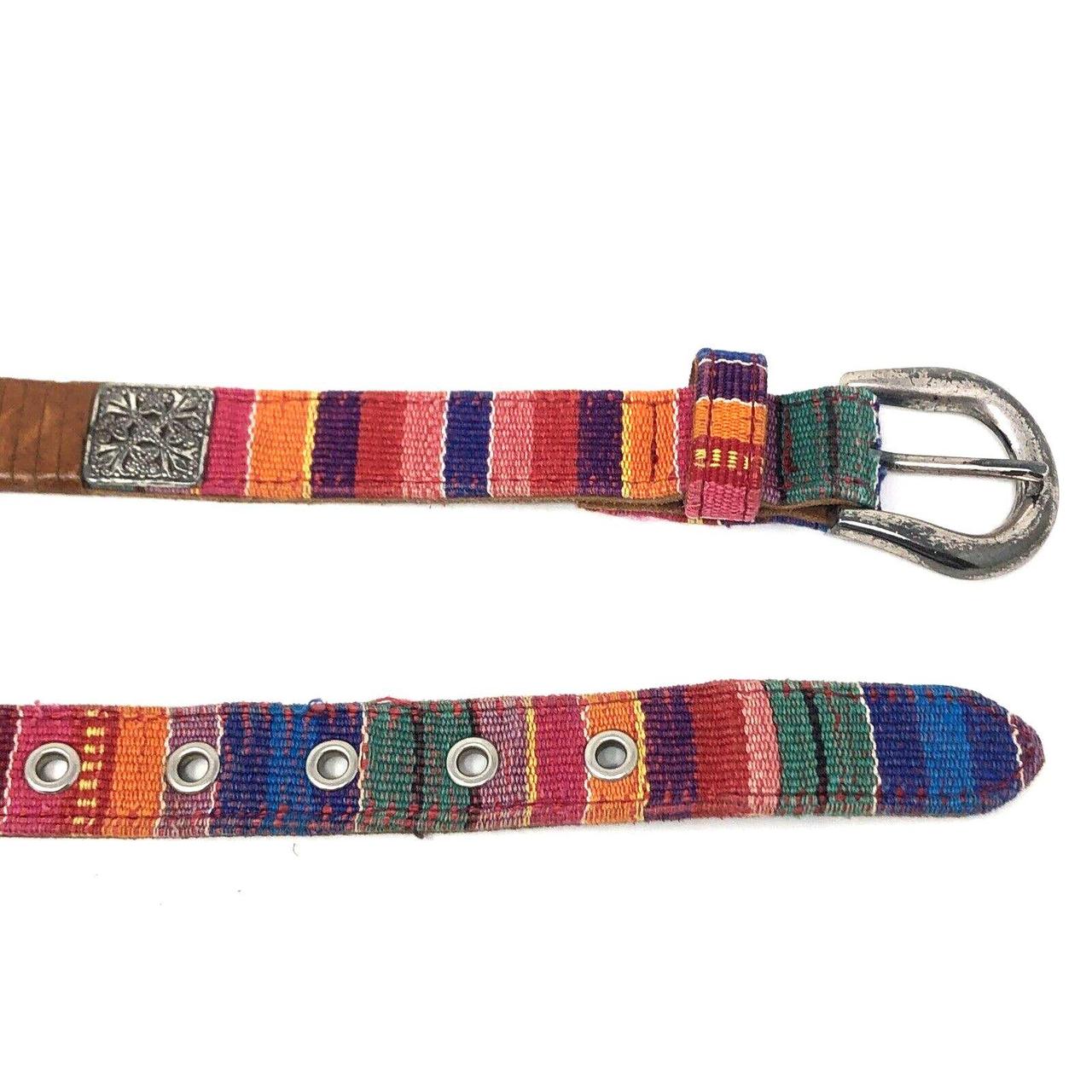 Fossil Women's Belt - Silver/Multi – Made in Guat… - image 5