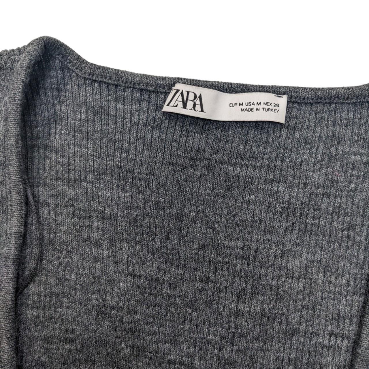 Zara Women's Grey Vest Depop