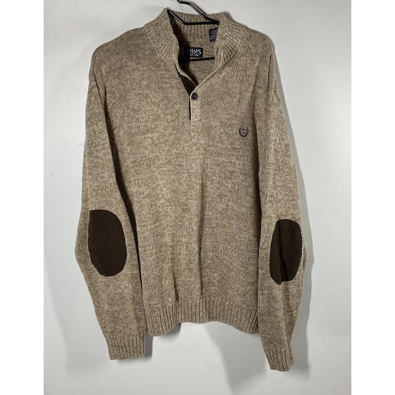 Mens cable knit hotsell sweater with elbow patches