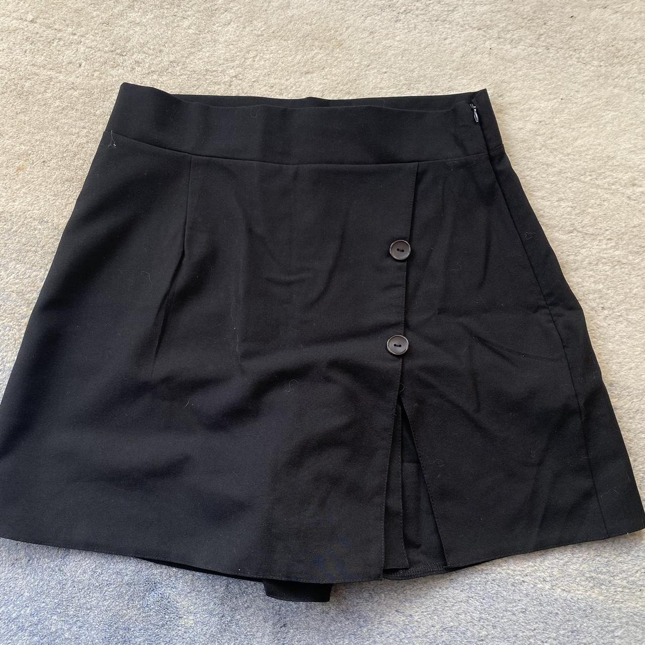 Missguided high waisted black skort, Looks like a... - Depop