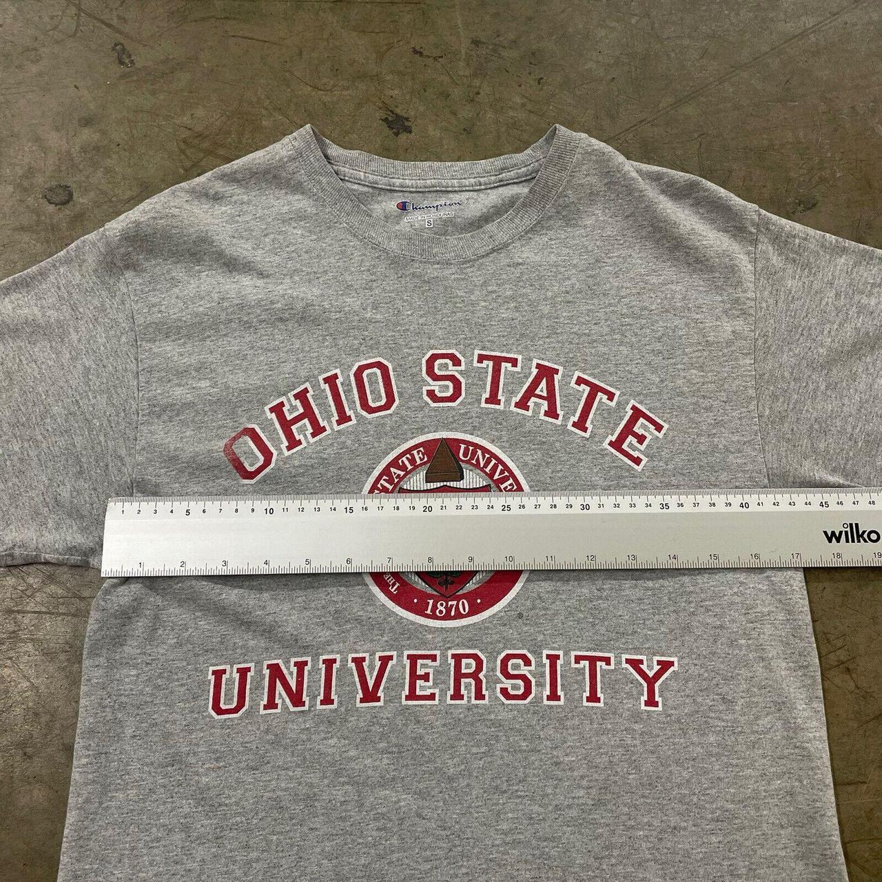 Champion Ohio State Spellout Graphic USA T-Shirt Y2K... - Depop
