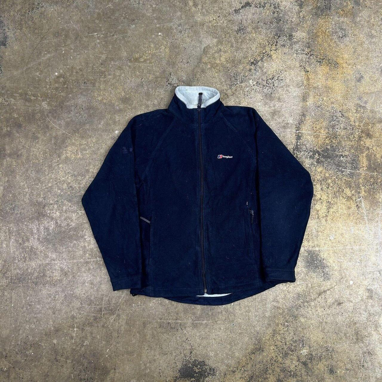 Berghaus Fleece Full-Zip Winter Jacket Navy Blue... - Depop