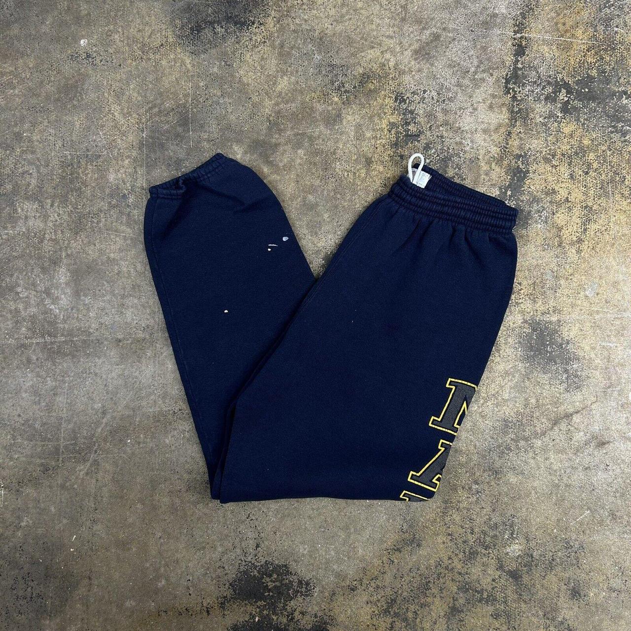 Vintage 90s USA Navy Sweatpants Joggers Sports Pants... - Depop