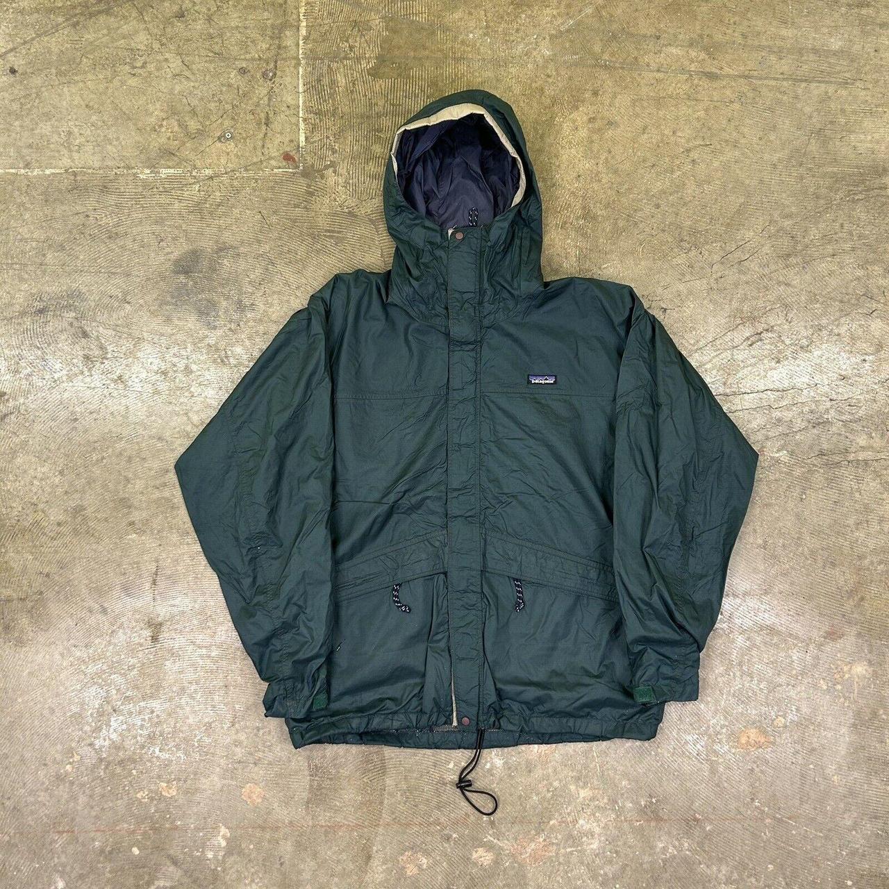 Patagonia Jacket Mens Large Green Vintage USA Full... - Depop