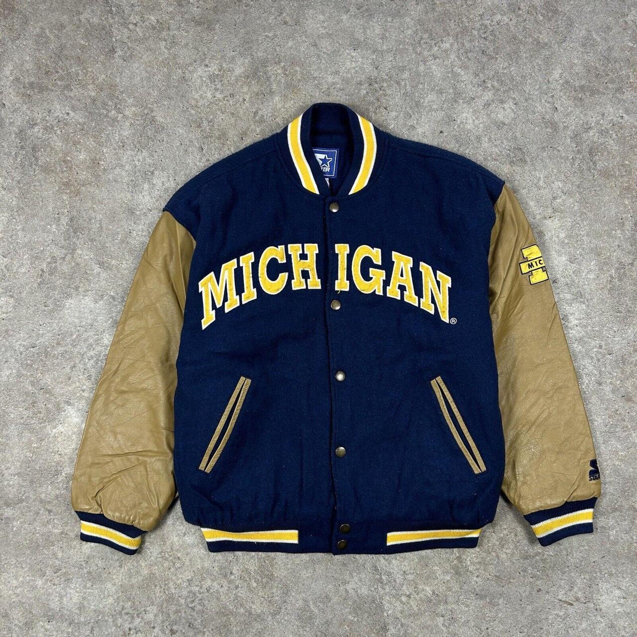 90's STARTER MICHIGAN VARCITY JACKET