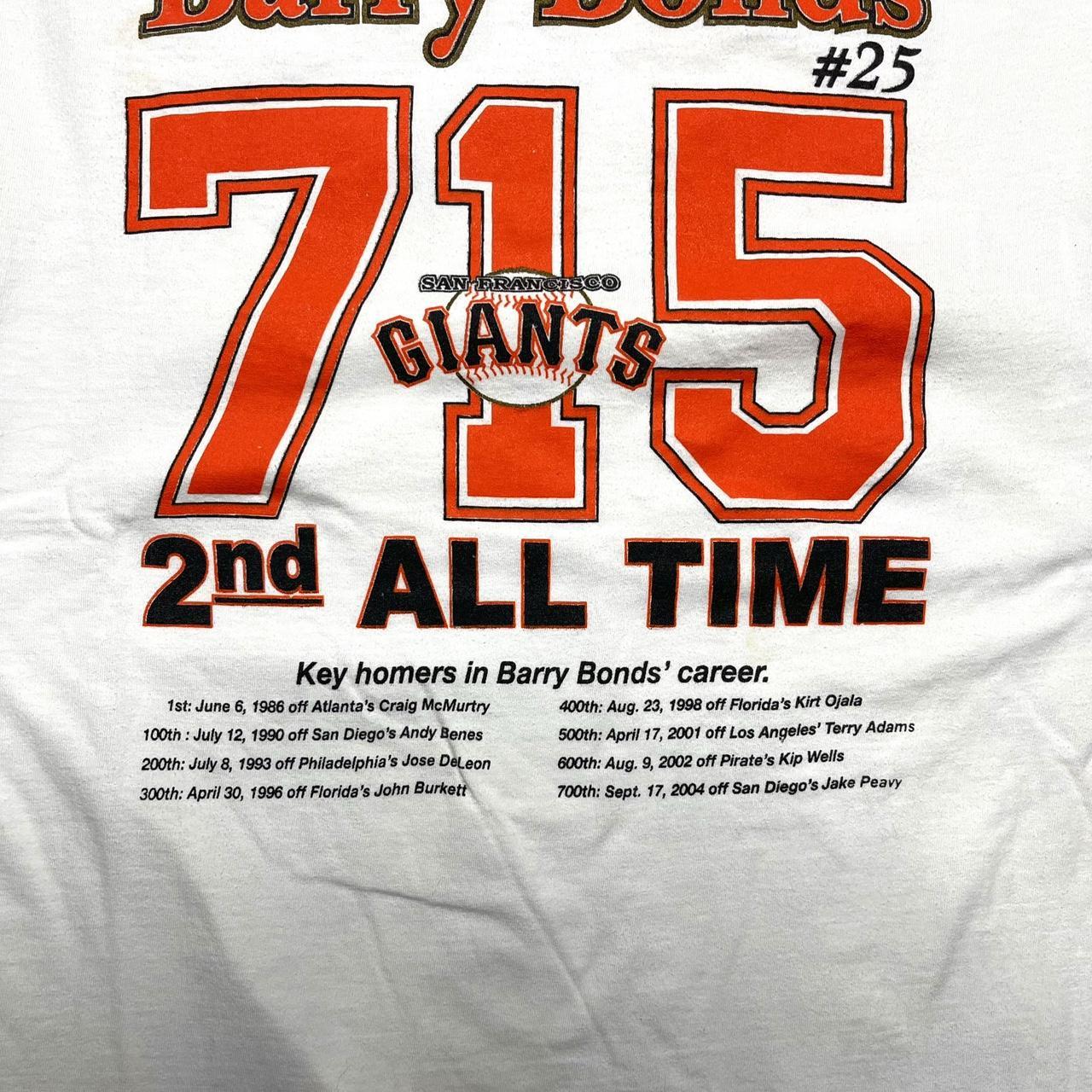 Giants Barry Bonds Jersey 1  Jersey, Nike shirts, Tee shirts