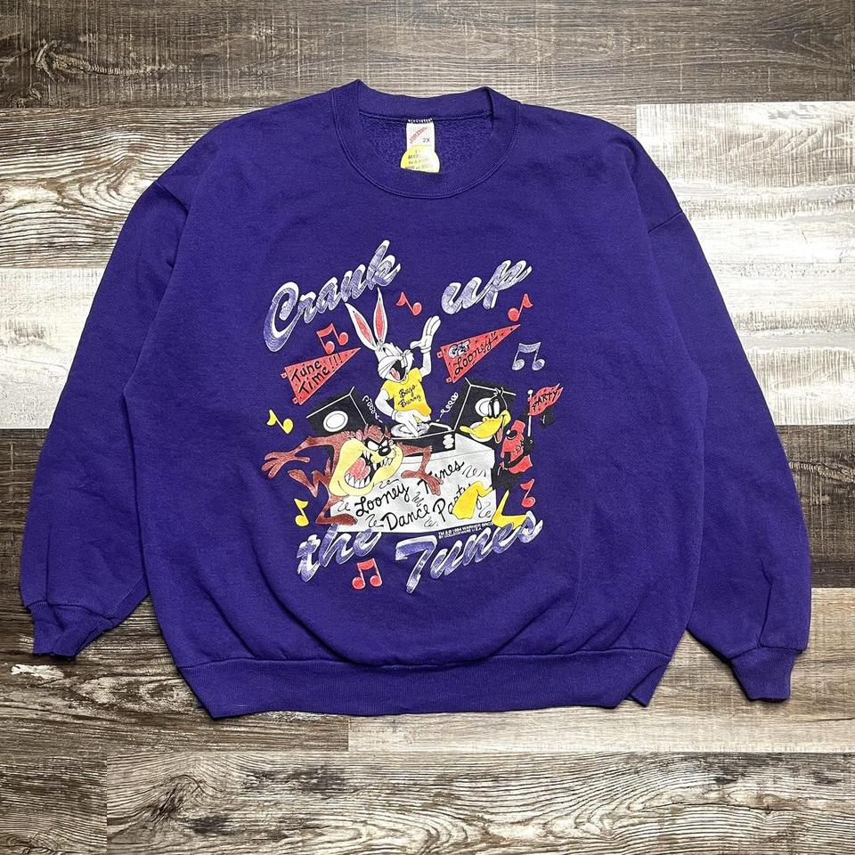 Vintage 1994 Looney Tunes Dallas Cowboys Crewneck - Depop