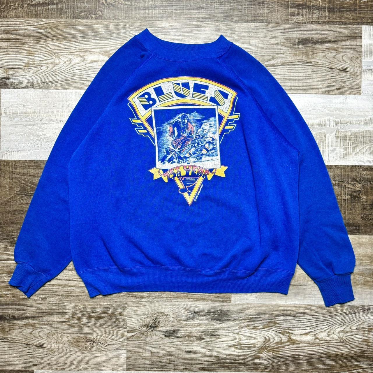 St. Louis Blues Vintage Jersey Size: L Chest: - Depop