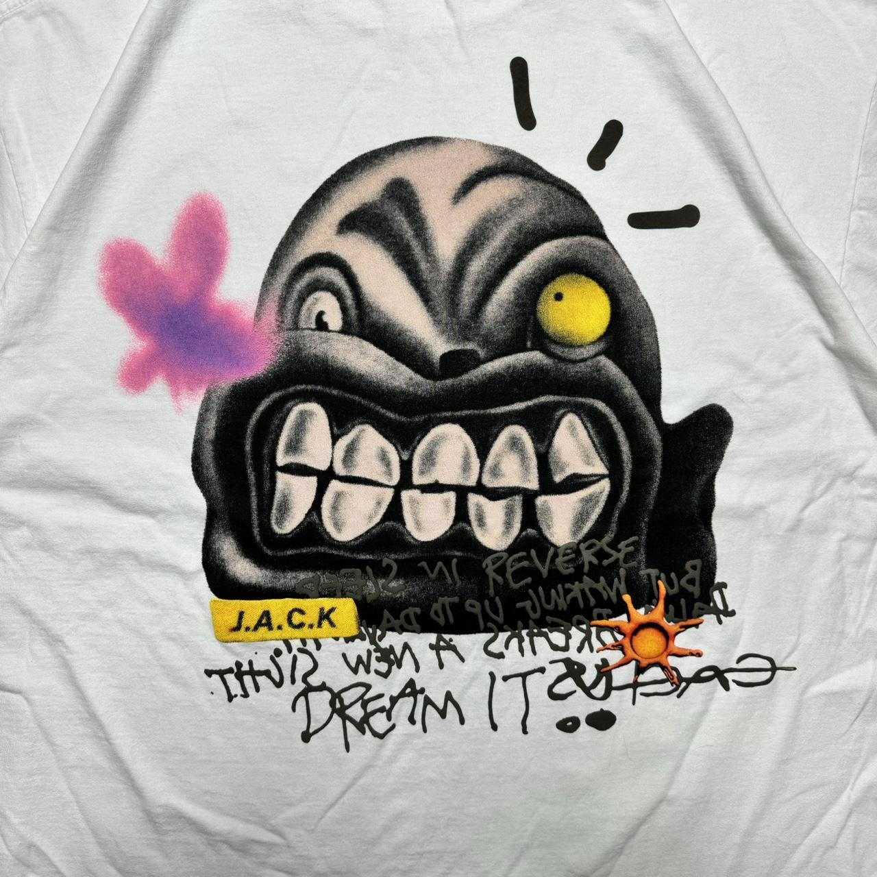 Travis Scott Dream It Cactus Jack Off White T Shirt... - Depop
