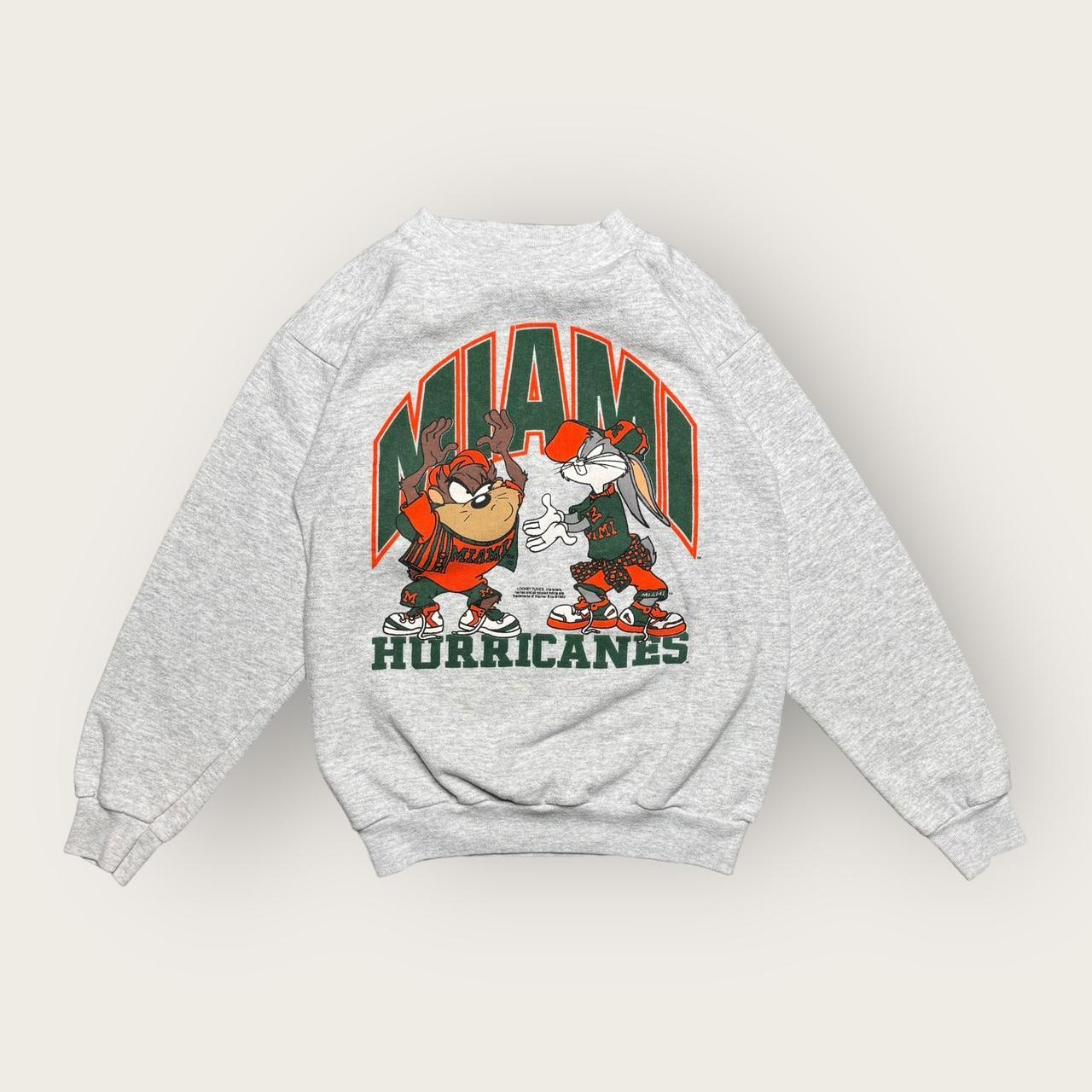 VINTAGE online 1993 UM Miami Hurricanes Single Stitch Full Front /Back Graphic Cotton