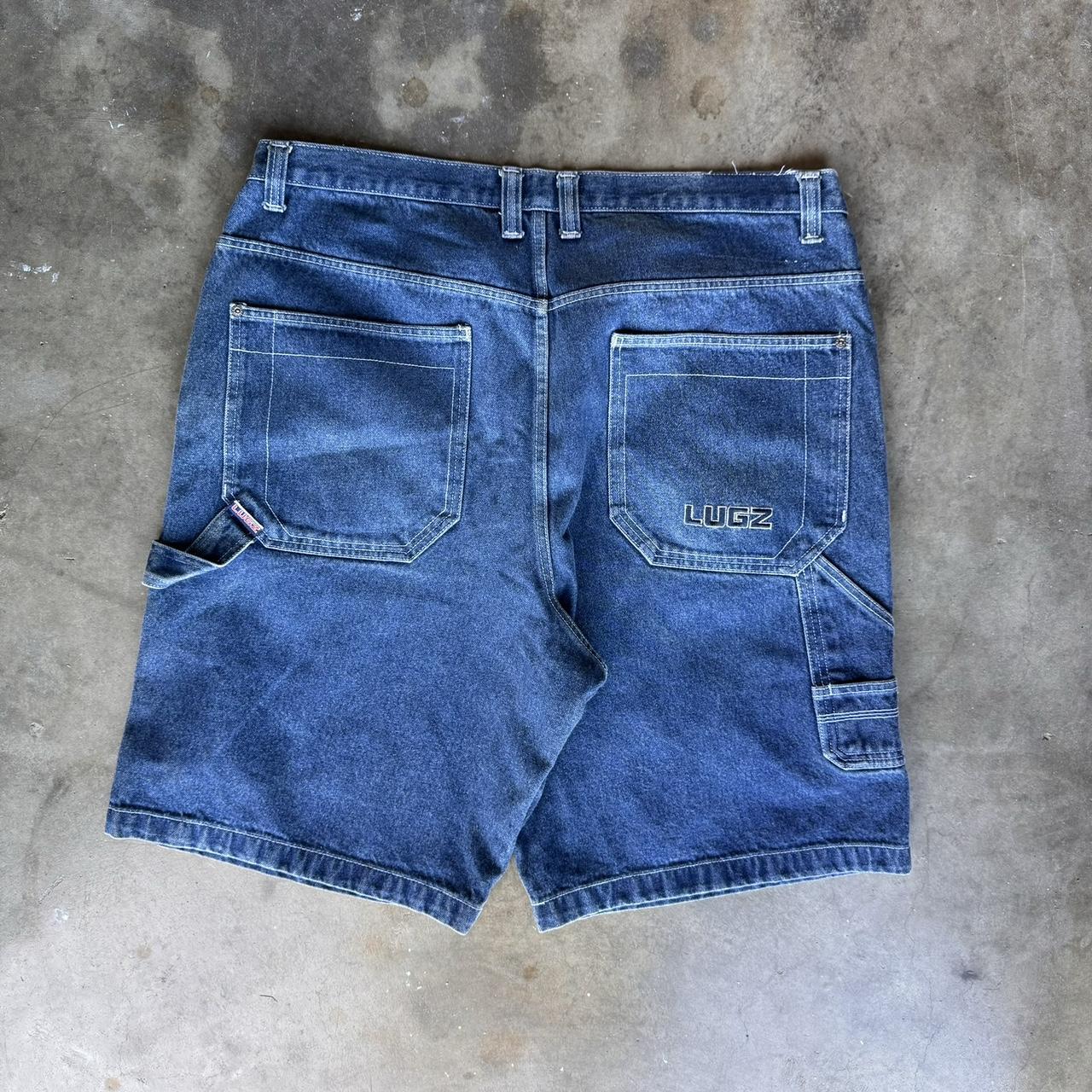 Vintage Lugz Baggy Y2K Jean Shorts Skater Size 44 | Depop
