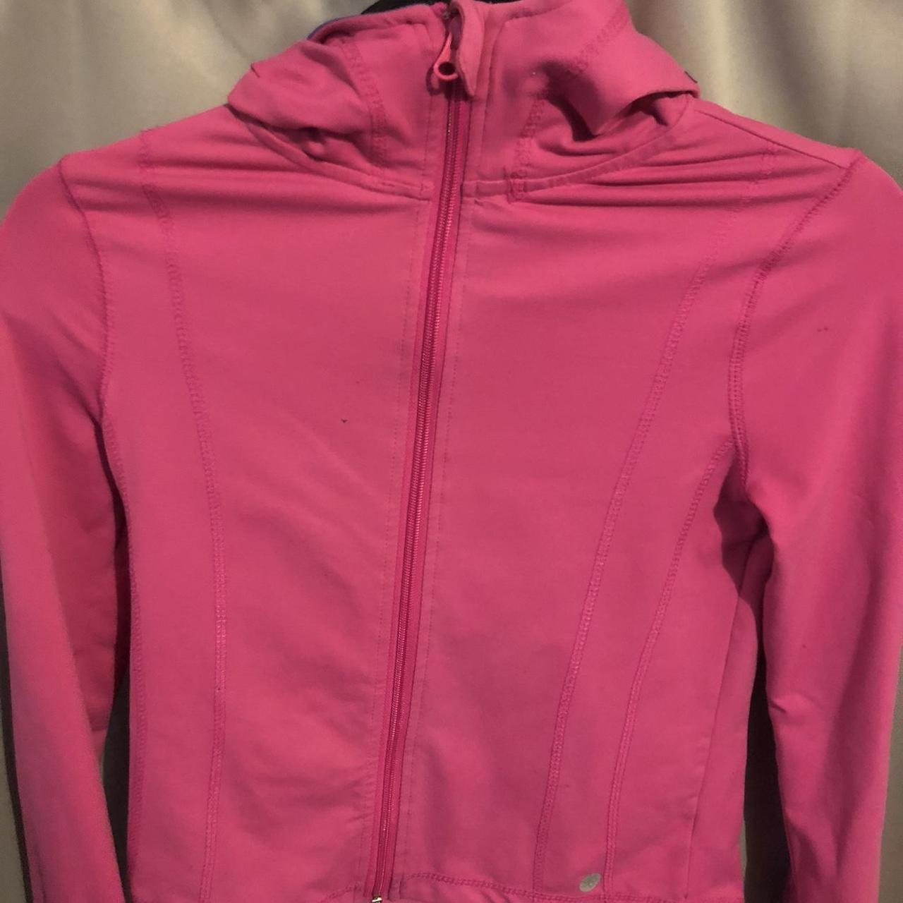 hot pink BBL jacket/workout jacket size large but it... - Depop