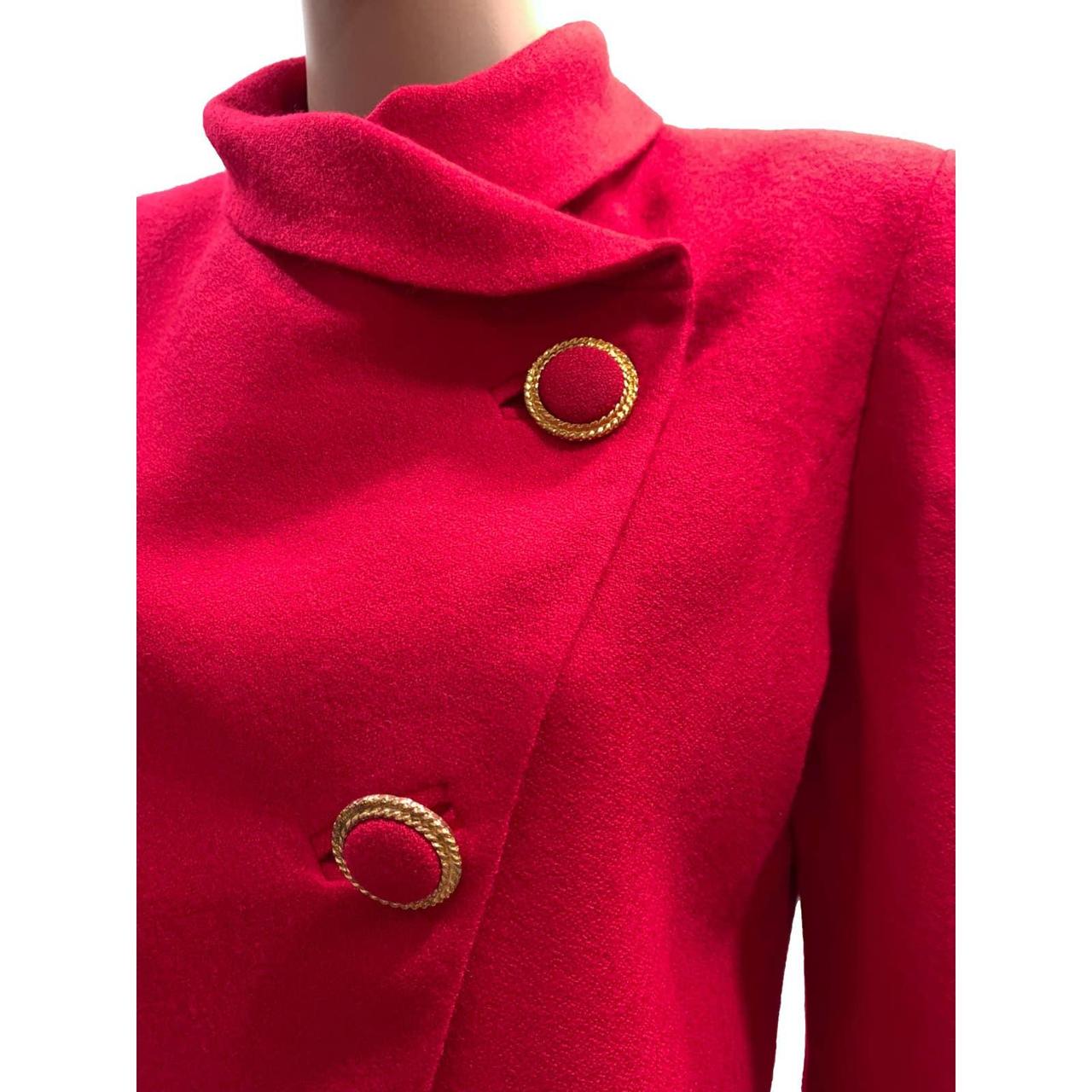 Women's Red and Gold Jacket Depop