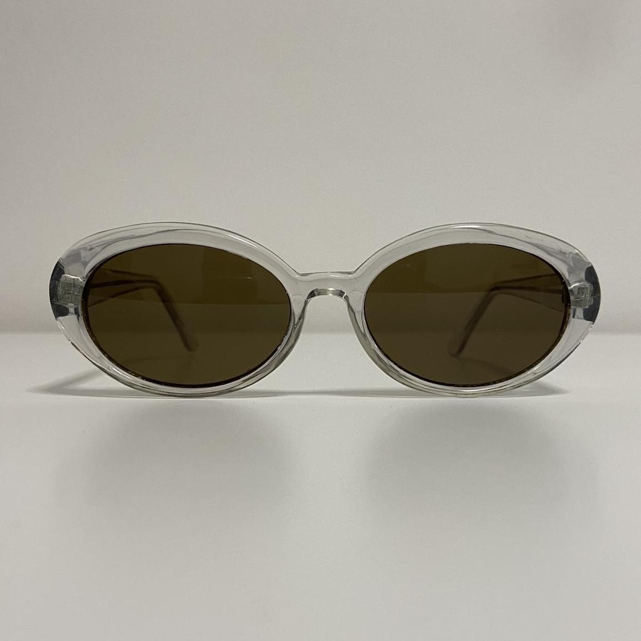 Men's Grey and Black Sunglasses | Depop