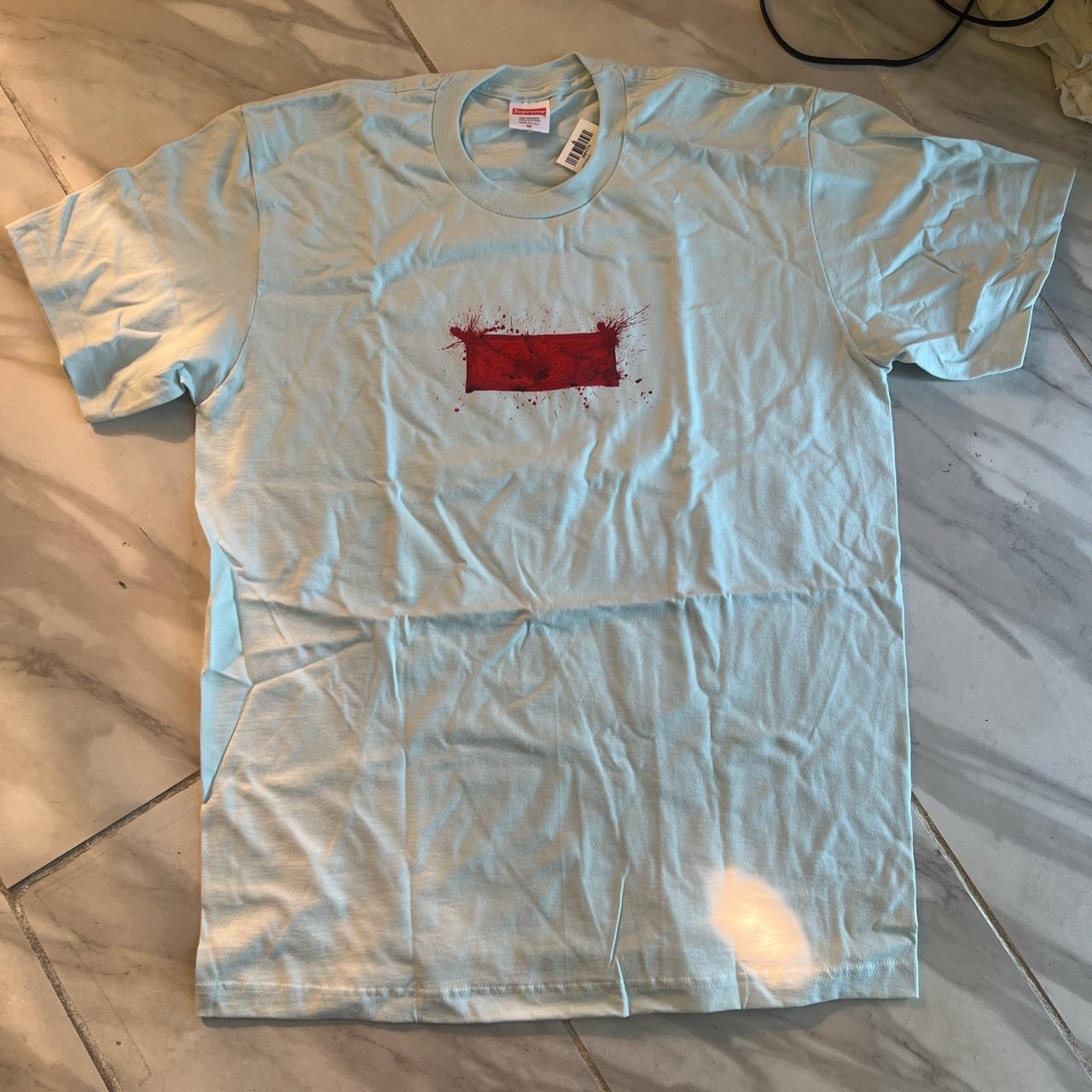 Supreme X Ralph Steadman box logo SS22 Pale blue... - Depop